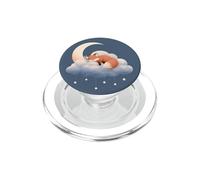 Cute Sleeping Fox On Cloud Moon | Kawaii Nursery Aesthetic PopSockets PopGrip for MagSafe