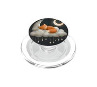 Cute Sleeping Fox On Cloud Moon | Kawaii Nursery Aesthetic PopSockets PopGrip for MagSafe