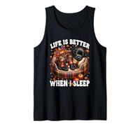 Cute Sleeping Labrador Retriever Dog for Women Autumn Sleep Tank Top