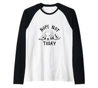 Cute Sleeping Labrador Who Wants to Do Nothing Today Raglan Baseball Tee