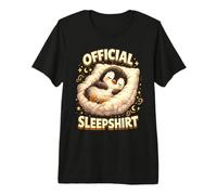 Cute Sleeping Penguin Cozy Funny Bedtime Design Premium T-Shirt