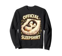 Cute Sleeping Penguin Cozy Funny Bedtime Design Sweatshirt