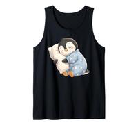 Cute Sleeping Penguin in Sheep Pajamas Design Tank Top