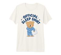 Cute Sleepy Bear Yawning Sleeping Kid Pajamas Sleepwear Premium T-Shirt