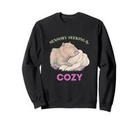 Cute Sleepy Capybara Blanket - Cozy Core Neurospicy Sweatshirt