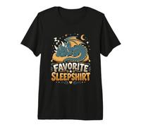 Cute Sleepy Dragon Lover Bedtime Sleep Premium T-Shirt