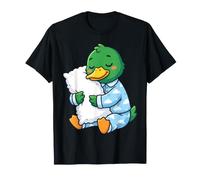 Cute Sleepy Duck Hugging Cloud Pajamas Dream T-Shirt