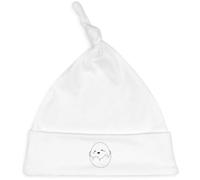 'Cute Sleepy Egg' Baby Beanie Hat (BH00033450) White