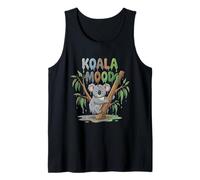 Cute Sleepy Koala Hugging an Eucalyptus Tree - Koala Lover Tank Top