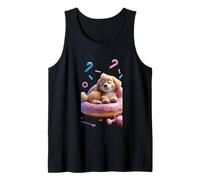 Cute Sleepy Little Dog Funny Unisex Design for Men Women Tee Tank Top
