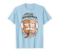 Cute Sleepy Otters, Cozy Animal Comfy Fun T-Shirt