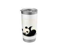 Cute Sleepy Panda Burnout Recovery Stress Relief Rest Day Stainless Steel Insulated Tumbler