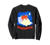 Cute Sleepy Red Panda Sleeping Under Blanket Cozy Animal Sweatshirt