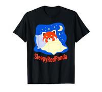 Cute Sleepy Red Panda Sleeping Under Blanket Cozy Animal T-Shirt