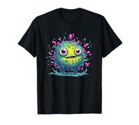 Cute Slime Monster Colorful Splash Creature T-Shirt