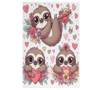 Cute Sloth 1000 Piece Jigsaw Puzzles for Adults Wooden Puzzle Challenging Game Family for Gifts 78×53cm