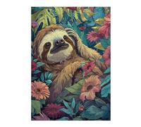 Cute Sloth 300 Piece Count Premium Jigsaw Puzzle Teen Fans 14-18 Yrs Brain Training Ultra Difficult Leisure Adventure Valentines Wooden Cardboard 300 PCS