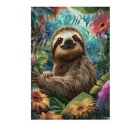 Cute Sloth 300 Piece Jigsaw Puzzle for All Ages Jigsaw Evening Wind Down Activity Challenging Fun Home Decor Stress Relief 300 PCS