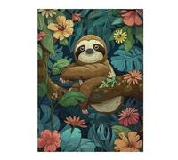 Cute Sloth 500 Piece Jigsaw Puzzle for Adults Jigsaw After School Activity for Teens Stress Buster Whimsical Gift Idea Stylish Home Decor 500 PCS