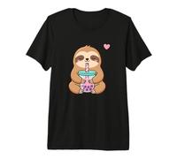 Cute Sloth Boba Tea Bubble Kawaii Girls Premium T-Shirt