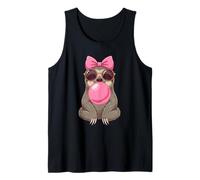 Cute Sloth Bubble Gum Men Women Tank Top