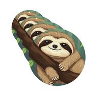 Cute Sloth Car Air Freshener Cards for Women Men 4 Pack Cute Car Accessories Long Lasting Scent Car Diffuser Hanging Auto Aromatherapy Tablets Car Fresheners Gifts