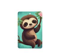 Cute Sloth Car Air Fresheners 6 Pcs, Funny Hanging Car Air Fresheners Cute Long Lasting Scented Mirror Hanging Decoration Ornaments Gift Interior Decor Accessories For Men Women