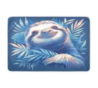 Cute Sloth Dark Blue Extra Large Resuable Changing Pad Covers Water Resistant Bed Pad Changing Diaper Pads for Infant Toddler 52" L x 34" W