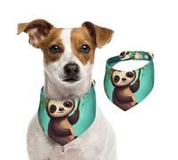 Cute Sloth Dog Bandanas,Summer Bandanas for Dogs Washable Adjustable Dog Triangle Scarf Bibs Cute Pet Bibs for Medium Large Dogs Puppy and Cats Small