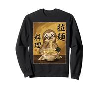 Cute Sloth Eating Ramen Noodles Funny Japan Kawaii Sloths Sweatshirt