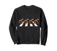 Cute Sloth Family Crossing Funny Kids Animal Sweatshirt