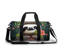 Cute Sloth Gym Bag for Men Women, Sturdy Oxford Cloth Travel Bags with Removable Shoulder Strap, Waterproof Duffel Bag for Fitness, Travel, Yoga