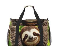 Cute Sloth Hand Travel Bag.Fashionable Design, Large Storage Capacity, Suitable For Business Trips And Short Trips.