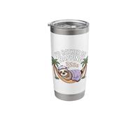 Cute Sloth I'd Rather Be Napping Design for Fun Lovers Stainless Steel Insulated Tumbler