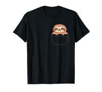 Cute Sloth in Pocket Funny Lazy Animal T-Shirt