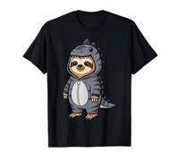 Cute Sloth in Raptor Dinosaur Costume Kawaii Animal T-Shirt