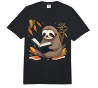 Cute Sloth is Reading a Book, Reading Sloth Comfort Colors Adult Heavyweight T-Shirt