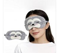 Cute Sloth Kids Eye Masks for Sleeping, Soft Plush Fuzzy Animal Sleep Eye Mask, Comfortable Sleeping Eye Mask for Girls Boys Toddlers Travel Nap Night Sleeping