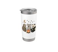 Cute Sloth Koala Panda Bear Campfire Camping Stainless Steel Insulated Tumbler