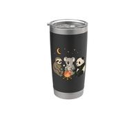 Cute Sloth Koala Panda Bear Campfire Camping Stainless Steel Insulated Tumbler