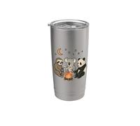 Cute Sloth Koala Panda Bear Campfire Camping Stainless Steel Insulated Tumbler