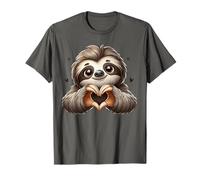 Cute Sloth Love Heart Kids T-Shirt