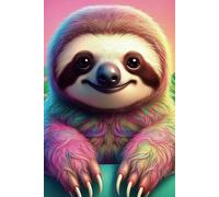 Cute Sloth Notebook: 6x9 Lined Journal with 'Belongs To' Page - 100 Pages for Writing, Notes, and Journaling