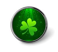 Cute Sloth on Tree Trunk with Flowers and Green Leaves Round Brooch Pin, Unisex Smooth Surface Lapel Tie Pin, Lightweight Badge Jewelry Crafts Decor for Costume Accessory Men Women