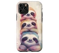 Cute Sloth Pastel Watercolor Case for iPhone 11 Pro