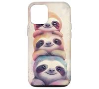 Cute Sloth Pastel Watercolor Case for iPhone 12/12 Pro