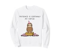 Cute Sloth Patience Is Certainly My Virtue Sweatshirt