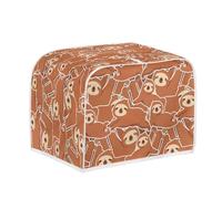 Cute Sloth Pattern Toaster Dust Cover Cartoon Sloth Toaster Appliance Small Bread Maker Oven Cover Decorative Protector