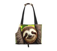 Cute Sloth Pet Carrier Bag-Foldable Travel Tote For Small Dogs Cats, Portable Soft Sided Pet Crate With Seatbelt For Cat Puppy