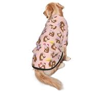 Cute Sloth Print Dog Hoodie For Medium To Large Dogs, Warm, Soft, Breathable Sweatshirt, Easy To Wear Jumper For Winter And Fall, Pet Coat Pullover